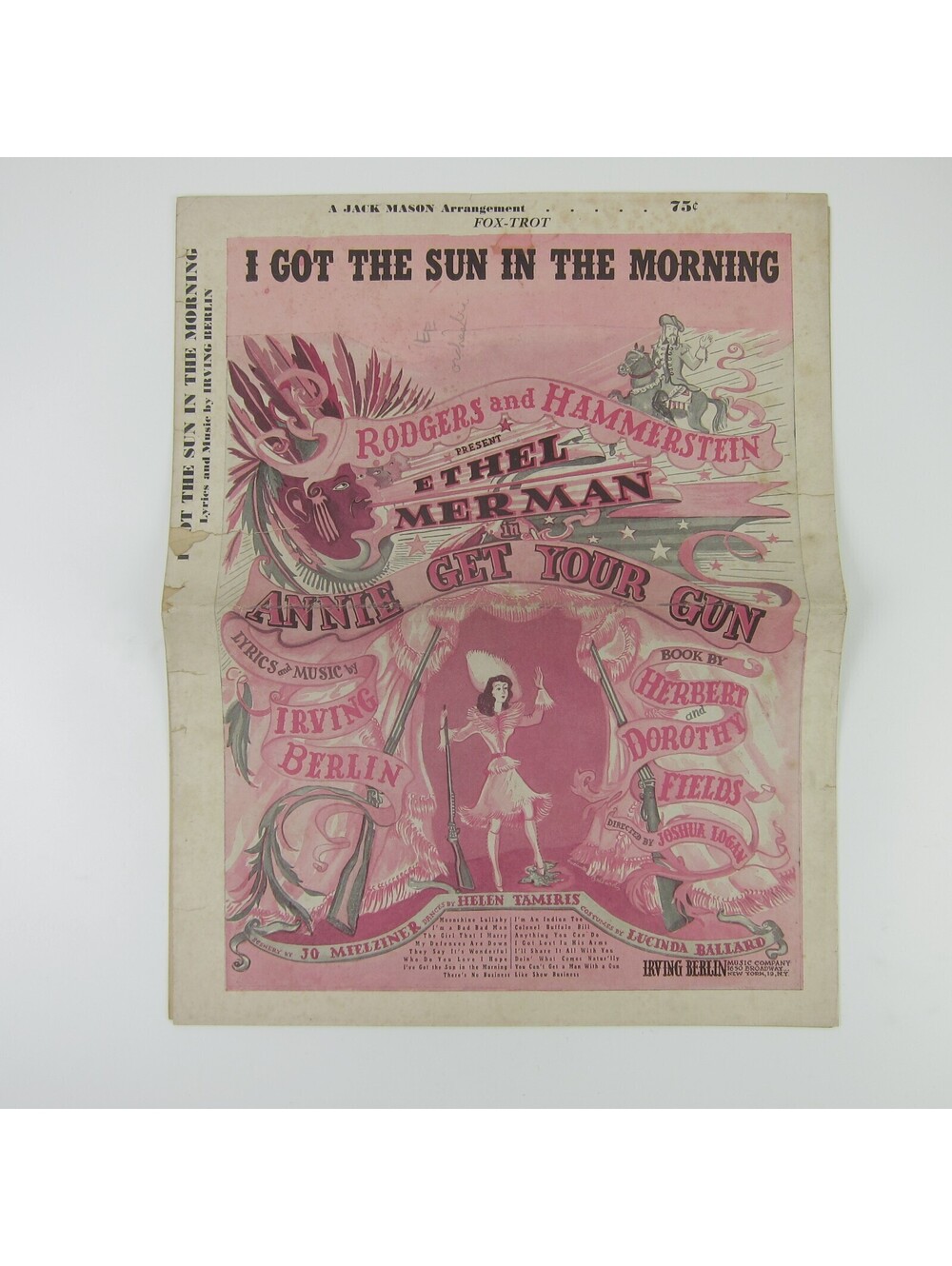 Sheet Music I Got The Sun In The Morning Annie Get Your Gun Irving Berlin 1946